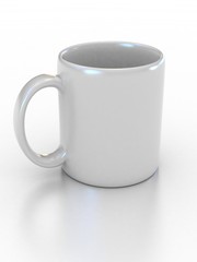 blank white cup suitable for placing logo or your text on it