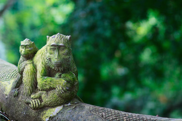 Balinese style monkey sculpture