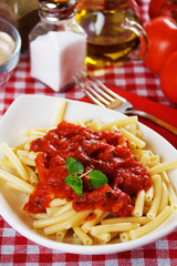 Italian macaroni pasta