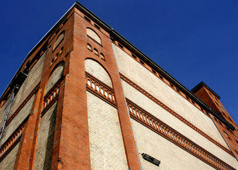 Fototapeta na wymiar Lagerhaus Rheinhafen Karlsruhe