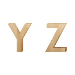 wood letter (yz)