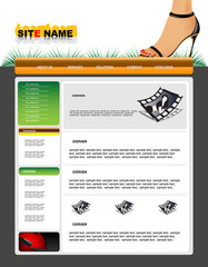 Obraz premium vector web template