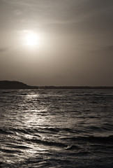 atardecer en el mar