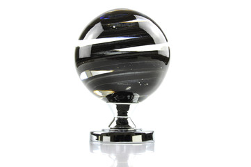 A glass doorknob