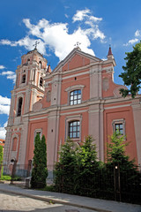 Fototapeta na wymiar The Church of All Saints in Vilnius