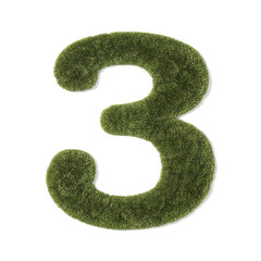 grass font - number 3