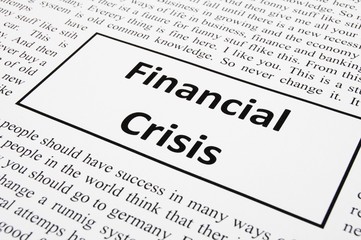 Fototapeta premium financial crisis