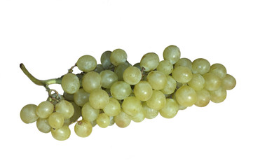 Grappe de raisin blanc détouré
