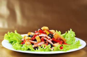 salad on  plate