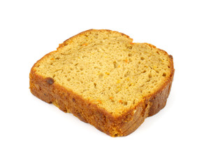 Single slice of carrot cake