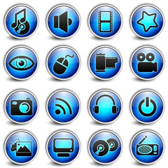 multimedia Blue Button
