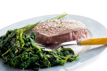 tenderloin with spinach-filetto e spinaci