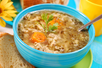 traditional tripe soup (flaki)