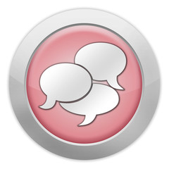 Light Colored Icon (Red) "Chat"