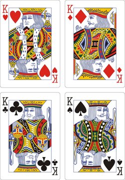 playing cards classic king 62x90 mm