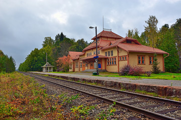 Fototapeta na wymiar Old Railway Station