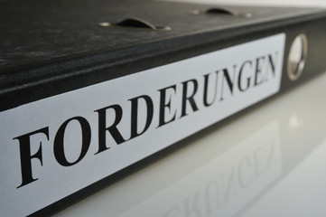 Forderungen Aktenordner