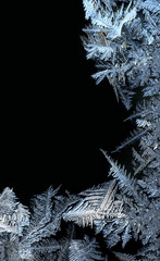 frostwork frame on black - 25970569