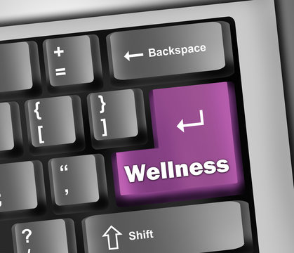 Keyboard Illustration "Wellness"