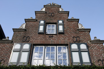 Treppengiebelhaus, Friedrichstadt, Nordfriesland, Deutschland