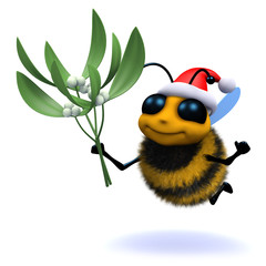 Buzzy bee wants a kiss for Christmas