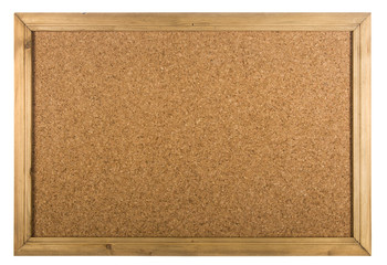 Copy SpaceCork Board on isolated white
