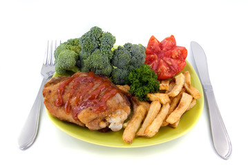 chicken with vegetables