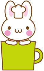 うさぎ　コップ