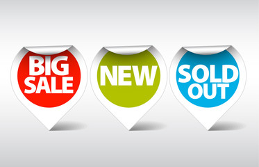 Round Labels for different items