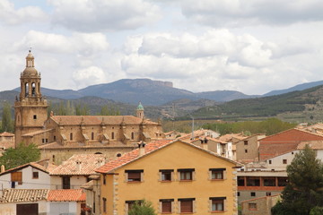 Fototapeta na wymiar Rubielos de Mora village, Teruel province, Spain