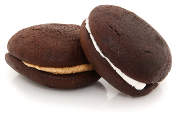 Whoopie Pies On White Background