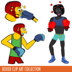 Boxer Clip Art collection