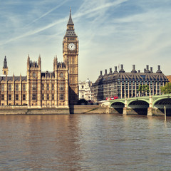 Fototapeta na wymiar Houses of Parliament, Londyn.