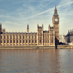 Fototapeta na wymiar Houses of Parliament, London.