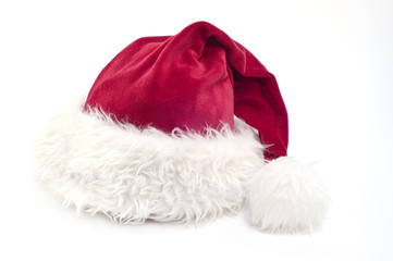 Obraz na płótnie Canvas Santa claus velvet hat