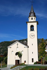 Obraz premium Chiesa parrocchiale di Chamois
