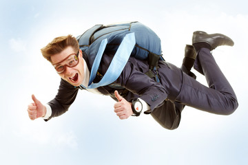 Man flying
