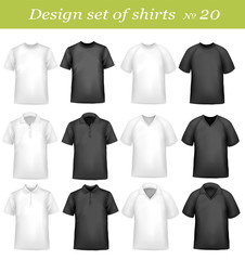 Twentynth design shirt set. Vector