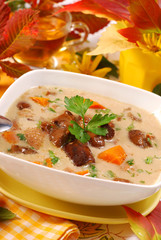 autumn mushroom soup with cream