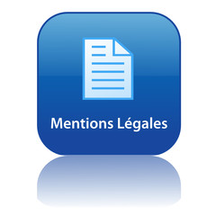 Bouton Web MENTIONS LEGALES (loi juridique conditions générales)