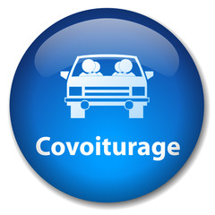 Bouton Web COVOITURAGE (environnement transports écologie)