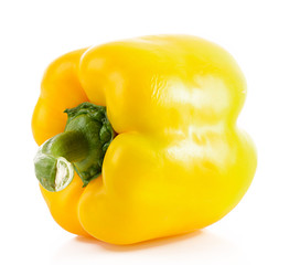 Orange pepper isolated on white