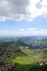 Fototapeta premium Panoramic view of San Marino republic