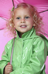 little girl with umbrella