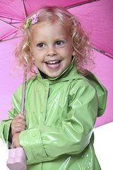 little girl with umbrella