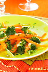 carrots and broccoli