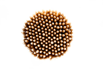 Bunch of toothpick isolated on white