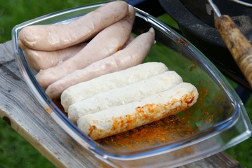 Beim Grillen