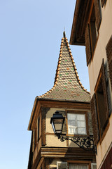 Unusual pointed roof in Kaysersberg