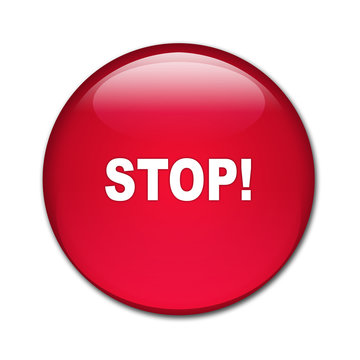 Boton brillante texto STOP!